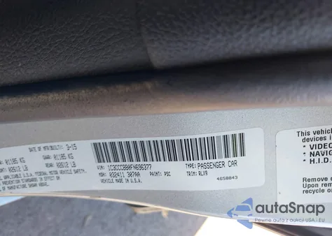 2015 Chrysler 200 S из США, поврежденный, VIN 1C3CCCBB0FN696377